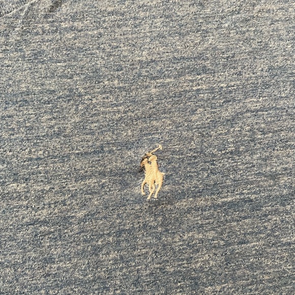 Ralph Lauren Polo Steel Blue Classic Fit V-Neck T Shirt Men’s Size Small - Picture 2 of 5